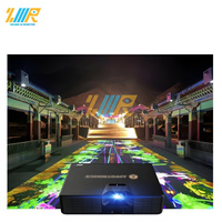Plancher publicitaire extérieur Projection holographique sol hologramme 3d Projection interactive sol plage Projection