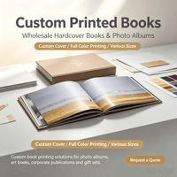 Service d'impression de catalogues professionnels personnalisés en couleur pleine page avec couverture rigide, logo personnalisé, format personnalisé, brochure en papier d'art