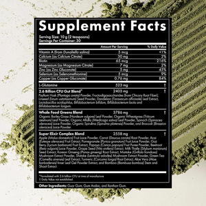 Poudre de légumes verts de qualité supérieure, marque privée, sans arôme, superaliment avec probiotiques, prébiotiques et enzymes digestives - Product Image 6