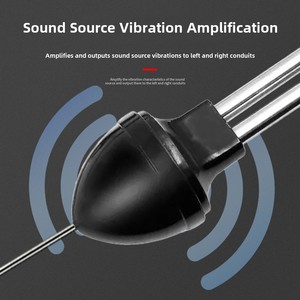 Amplificateur de vibrations sonores, microphone à contact piézoélectrique, processeur audio - Product Image 2