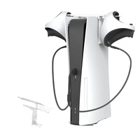 Pour manette sans fil PS VR2, ensemble de câbles de charge, support de casque pliable pour PS5, support de manette