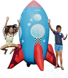 Aufblasbare Kinder Rocket ship Sprinkler Perfekt für Hinterhof Sommer Spaß und Unterhaltung