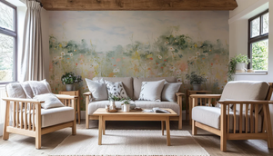 Handgemalte Aquarell-Blumen-Wandtapete Wildblumenwiese Selbstklebende Wandverkleidung für Moderne Wohnzimmer-Dekoration - Product Image 4