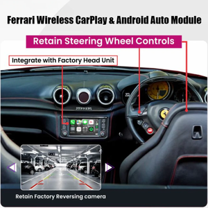 458 F142 488 F142M CarPlay Mirror Link inalámbrico Apple CarPlay <span class=keywords><strong>Android</strong></span> Auto Kits interfaz de decodificador para 2009 - 2025 Ferrari Car - Product Image 3