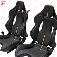 Kursi Serat Karbon Kering Z-ART SF90 untuk Ferrari 296 Kursi Bucket Serat Karbon Kering untuk Ferrari SF90 296