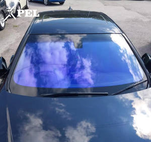 فيلم نوافذ السيارات الأزرق متغير اللون، طلاء سيراميك نانو أزرق بنسبة نفاذية 67٪، فيلم نوافذ السيارات متعدد الألوان قوس قزح - Product Image 2