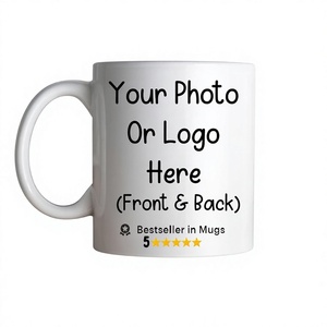 Mug à café personnalisé en céramique avec impression par sublimation, photo couleur intégrale, logo personnalisé, en stock, compatible lave-vaisselle et micro-ondes, cadeau d'entreprise - Product Image 1