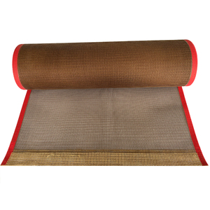 Sabuk konveyor jaring terbuka <span class=keywords><strong>Kevlar</strong></span>/serat kaca lapis Ptfe tahan panas Ukuran kustom untuk mesin pengering Uv - Product Image 6