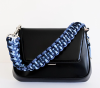 Poignée de sac décorative en macramé torsadé épais fait à la main, tresse en paracorde, chaîne de sac à main, bandoulière, bandoulière de remplacement pour sac à main