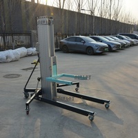 3.5m 5m 6.5m 8m Manuel Tip Alüminyum Kaldırma Platformu 300kg Kapasiteli Elle Çalıştırılan Lift