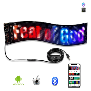 Pantalla LED para Parabrisas de Coche, Ojo del Diablo, Pantalla Electrónica Decorativa, Ojo Animado <span class=keywords><strong>Multimedia</strong></span> DIY para Coche, Camión, Luz Indicadora LED - Product Image 3