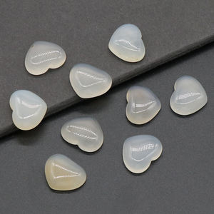 2.5cmポリッシュポケットジェムストーンハート型クリスタルストーンセット愛彫刻パーム心配石チャクラレイキ - Product Image 6