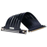 PCI-E Graphics Card Extension Cable 16X Adapter Cable PCIE 3.0 Ribbon Cable Copper Conductor TPE Vertical Installation Turning