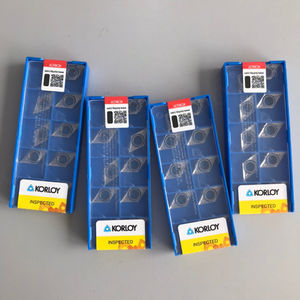 Insertos de Carburo de Tungsteno Originales DCGT11T304-AK H01 KORLOYS, Herramienta de Torneado Externo con Recubrimiento PVD, Personalizable OEM, Forma de Rombo - Product Image 1