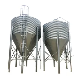 Silo de armazenamento de grãos para aço galvanizado silo de milho de trigo personalizado de 3-30 toneladas