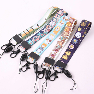 Lanyard pria yang dipersonalisasi grosir poliester Online Multi Warna pameran tali panjang dan tali pergelangan tangan pendek - Product Image 5