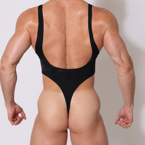 <span class=keywords><strong>Combinaison</strong></span> pour <span class=keywords><strong>homme</strong></span>, <span class=keywords><strong>combinaison</strong></span> respirante à découpe haute, <span class=keywords><strong>string</strong></span> sexy, maillots de bain de couleur unie, <span class=keywords><strong>combinaison</strong></span> pour <span class=keywords><strong>homme</strong></span>, tenue de fête, plage, extensible - Product Image 6