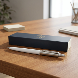 Parker Jotter Penna a Sfera Riciclata con Punta da 0,5 mm, Corpo in Acciaio e Meccanismo a Scatto in Metallo, Modello 107823-1 - Product Image 2