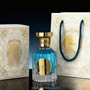 Flaconi di Profumo di Lusso Personalizzati, Corpo Bottiglia Rigato, Alta Qualità, Bottiglia in <span class=keywords><strong>Vetro</strong></span> Trasparente con Spruzzatore e Tappo 50ml - Product Image 2