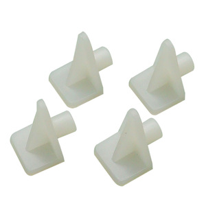 Support d'étagère triangulaire en plastique Disiwei 5 mm, blanc, pour meubles, support réglable pour verre - Product Image 4