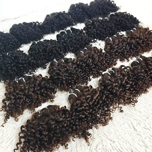 Letsfly Promoción de $5.1, Cabello Humano Virgen 11A, Mezcla Marrón, 8 Pulgadas, Rizado Profundo, Paquetes de Cabello Humano 100% Natural, 50 Gramos - Product Image 1