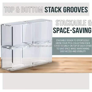 Boîte de protection en acrylique transparente pour <span class=keywords><strong>booster</strong></span> Pokémon, <span class=keywords><strong>prix</strong></span> d'usine, boîte de protection en acrylique poli pour <span class=keywords><strong>booster</strong></span> Pokémon ETB avec couvercle - Product Image 5