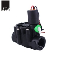 Vanne solénoïde 100 dB 1 pouce, intelligente, en ligne, pour l'arrosage des jardins, l'aménagement paysager, l'irrigation, AC/DC, verrouillage, DN25 32 1 pouce, filetage BSP NPT, nylon