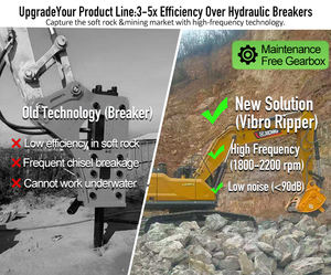 <span class=keywords><strong>Ripper</strong></span> Vibrante a Frequenza Singola 50-55 T, Lunga Durata, Accessorio per Escavatore Idraulico per Tunneling e Roccia, Compatibile con <span class=keywords><strong>Hitachi</strong></span> - Product Image 4