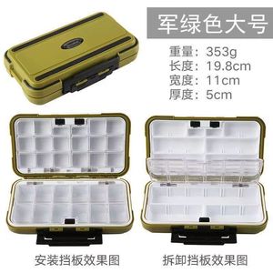 Boîte à accessoires de pêche haute résistance, petite, moyenne, grande, avec plusieurs compartiments pour leurres, appâts et hameçons – Boîte de rangement pour matériel de pêche - Product Image 4