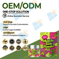 Poudre de Matcha Minceur Marque Blanche 100% Naturelle, Boisson au Thé Vert, Remplacement de Repas pour le Remodelage Corporel, Soutien à la Santé Intestinale et au Métabolisme