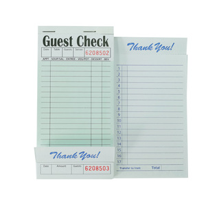 Tùy chỉnh-thực hiện hai mặt thứ tự pad cho nhà hàng thiết kế phổ biến với khách kiểm tra giấy & bìa in ấn sản phẩm - Product Image 2