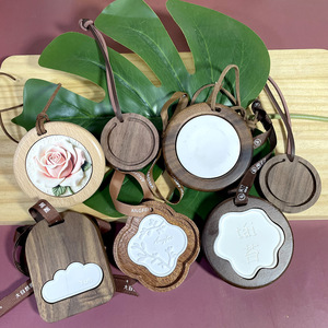 Tùy Chỉnh Bằng Gỗ Treo Xe Làm Mát Không Khí Flameless Tinh Dầu Thạch Cao Khuếch Tán Cho Reed Khuếch Tán Bộ Cho Hương Liệu - Product Image 6