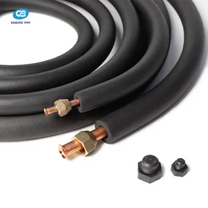 Factory Direct Sale High Quality Mini Split System Pre-insulated A/C Rubber Installation Copper Piping