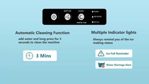 เครื่องทำน้ำแข็งแบบเคี้ยวได้ BLG สแตนเลส ดีไซน์กะทัดรัด ประหยัดพื้นที่ เหมาะสำหรับมินิบาร์ในโรงแรมบูติก ติดต่อเจรจาเรื่องราคาได้เลยวันนี้ - Product Image 5