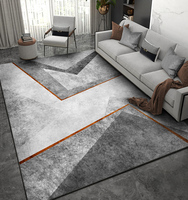 Tapis de sol de luxe 3d personnalisé, nordique, moderne, luxueux, antidérapant, décoration, grande zone nordique, pour salon