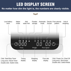 Báscula Digital para Café Espresso con Pantalla LED y Temporizador Automático de 99 Minutos, Recargable - Product Image 2