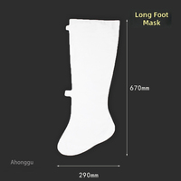 Chaussettes masques pour les pieds, hydratantes, pour pédicure, nail art, utilisation en salon de beauté