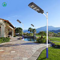 Réverbère solaire extérieur à énergie solaire étanche ABS IP65 tout en un réverbère solaire à LED à capteur de mouvement intégré