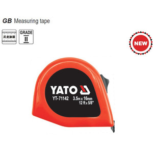 Yato <b>Measuring</b> <b>Tape</b> 3.5m x 16mm Grade Ii Nylon Coated Auto Repair Tool - Product Image 1