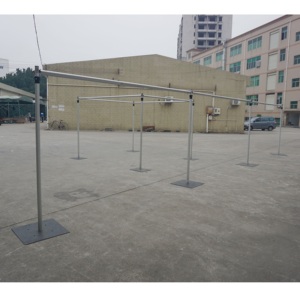 ชุดอุปกรณ์ตกแต่งงานแต่งงาน งานแสดงสินค้า งานปาร์ตี้ และงานอีเว้นท์ แบบปรับได้ ทำจากอลูมิเนียมสีเงิน แข็งแรงทนทาน - Product Image 6