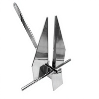 Ancre Danforth en acier inoxydable 316 de 1,5 kg, surface polie miroir, anti-corrosion, pièce de rechange pour bateau
