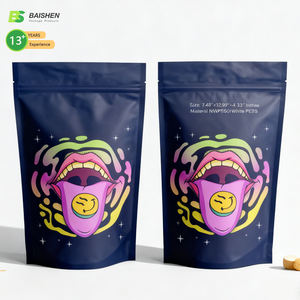 कस्टम मुद्रित एल्यूमीनियम पन्नी के लिए जिपर शीर्ष के साथ कस्टम मुद्रित एल्यूमीनियम पन्नी स्टैंड-अप पाउच - Product Image 3