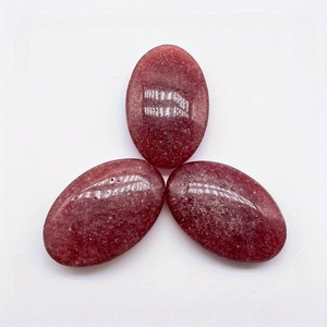 Vente en gros de pierres ovales en quartz fraise naturel poli pour la guérison spirituelle, la décoration intérieure et les cadeaux de fêtes - Product Image 6