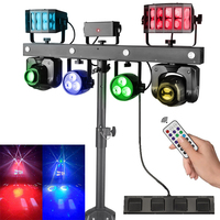 Sistema de Equipo de DJ LED Gig Bar Pro Move con Soporte Luz de DJ 12x1w RGBW 5 en 1 Cabeza Móvil LED Par Luz Láser para Escenario