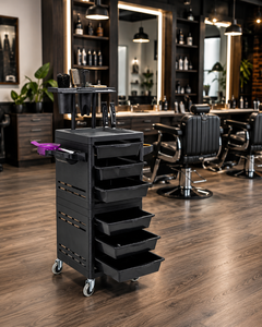 Professional 4 Wheel Salon <b>Trolley</b> Rolling <b>Tool</b> Cart Storage Organizer for Hair Salon Beauty Salon Barber Shop - Product Image 3