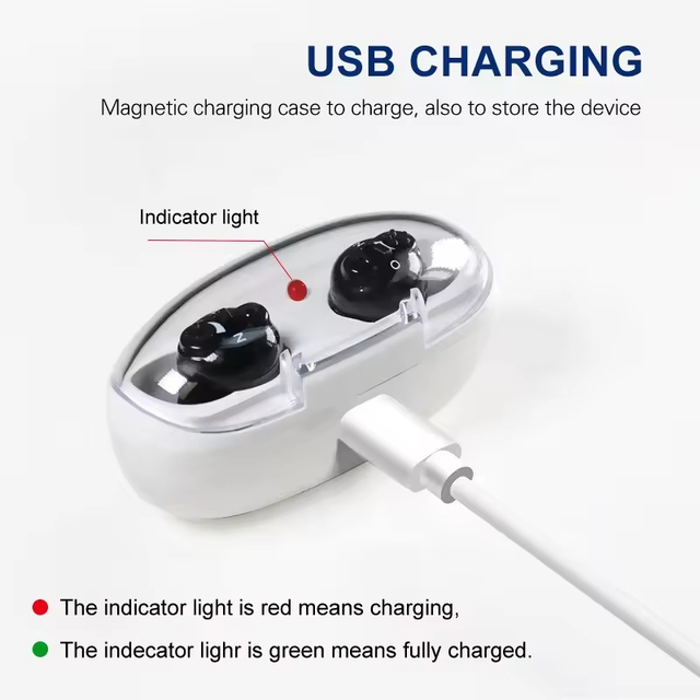 Health Care Supplies Hearing Amplifier Smart In-canal Hearing Aid Cic Invisible Ite Hearing Aids Rechargeable for Deaf Seniors