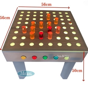 <span class=keywords><strong>Table</strong></span> d'activités sensorielles LED lumineuse, changeant de couleur, RGB, stimulation visuelle, autisme, intégration sensorielle, <span class=keywords><strong>table</strong></span> lumineuse préscolaire - Product Image 5