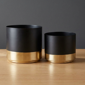 แจกันโลหะทองสำหรับแห้งดอกไม้หม้อ Planters - Product Image 2
