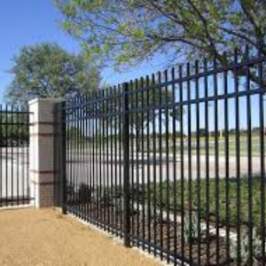 Punta de Lanza Decorativa para Cercas de Jardín, de Hierro Forjado, Punta de Lanza de Acero Negro Forjado, Valla Metálica de Seguridad de 3 Rieles - Product Image 5