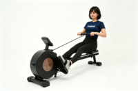 Máquina de Remo Magnética Plegable, Remo de Ejercicio para Interiores, Equipo de Fitness Cardiovascular para Gimnasio en Casa con Pantalla LCD y Riel Deslizante de Aleación de Aluminio